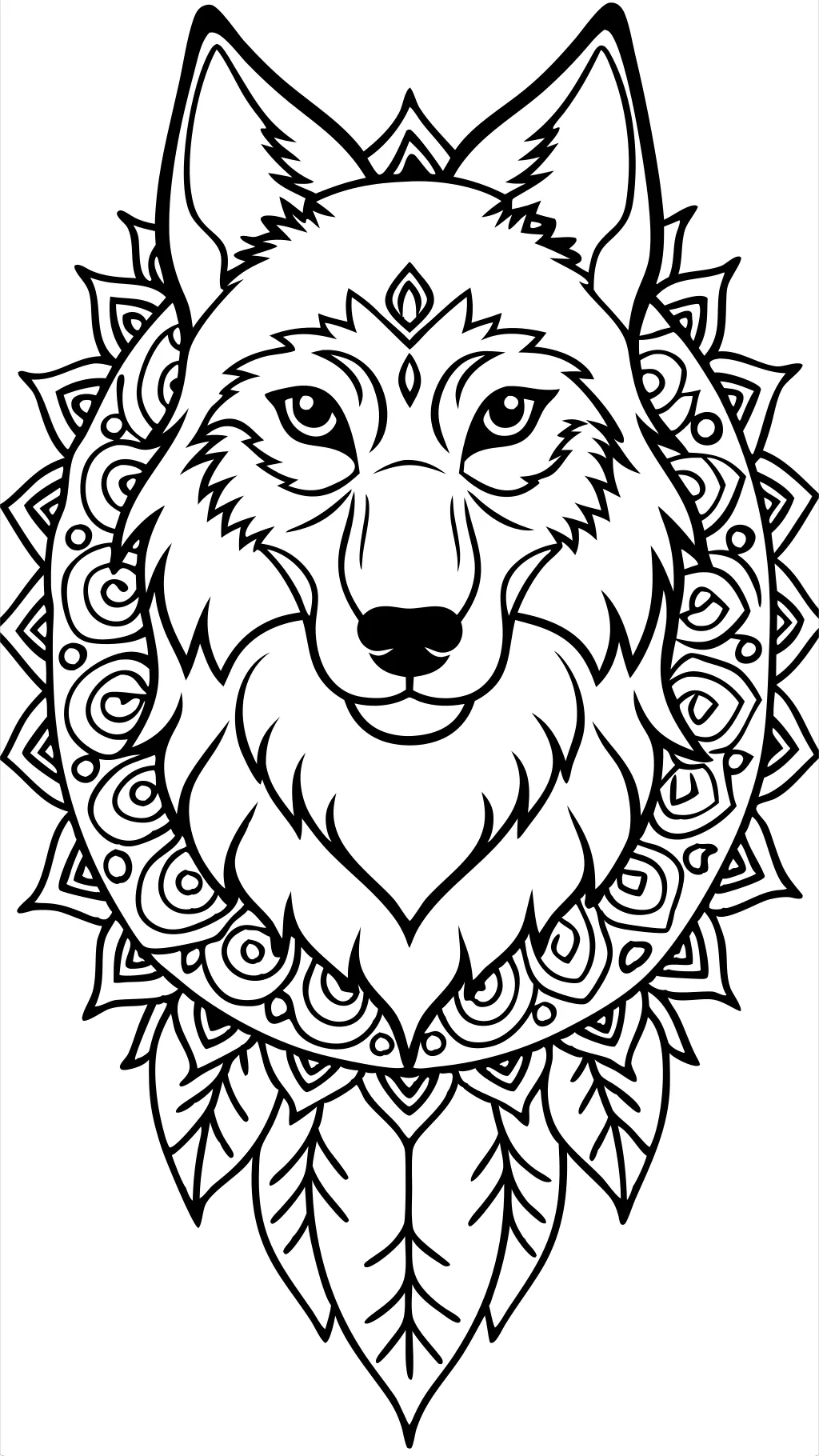 wolf coloring pages printable